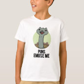 Puns Emuse me Funny Emu Pun T-shirt (Voorkant)