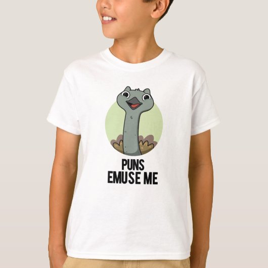 Puns Emuse me Funny Emu Pun T-shirt (Voorkant)