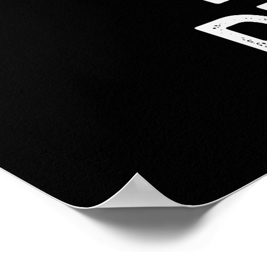 Puns is heerlijk Funny Bulb Pun Dark BG Poster (Hoek)