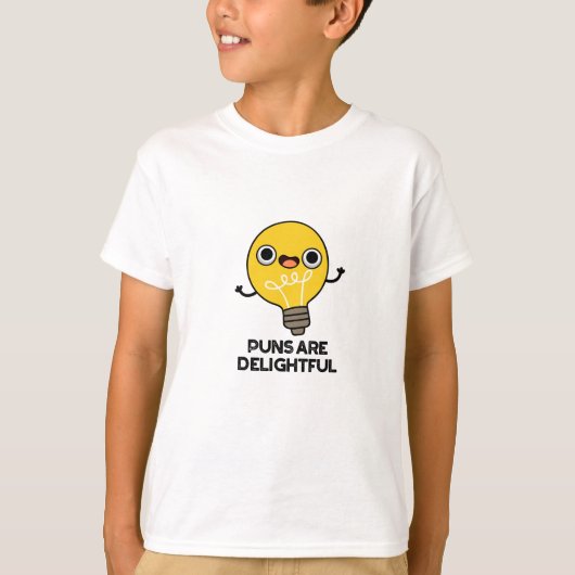 Puns is heerlijk Funny Bulb Pun T-shirt (Voorkant)