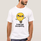 Puns is heerlijk Funny Bulb Pun T-shirt (Voorkant)
