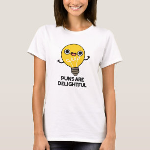 Puns is heerlijk Funny Bulb Pun T-shirt