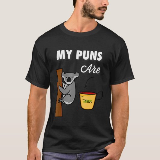 Puns is kwaliteit - Koala Tea T-shirt (Voorkant)