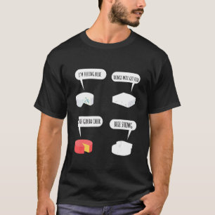 Puns met brie feta en Goudse kaas T-shirt