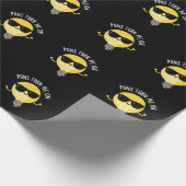 Puns zet me op Funny Light Bulb Pun Dark BG Cadeaupapier (Hoek)