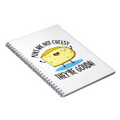 Puns zijn geen Cheesy the're Gouda Funny Cheese Pu Notitieboek (Rechterzijde)