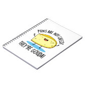 Puns zijn geen Cheesy the're Gouda Funny Cheese Pu Notitieboek (Linkerzijde)