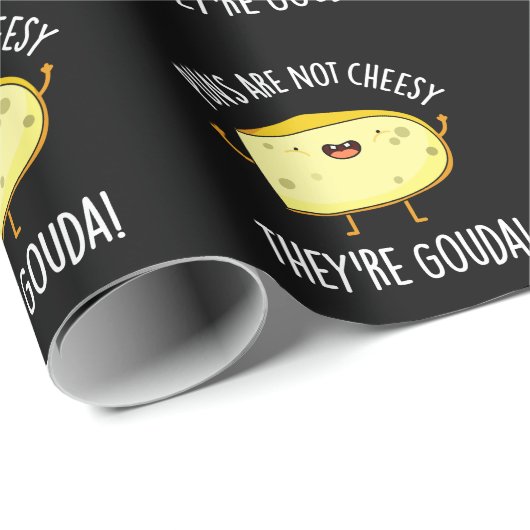 Puns zijn niet kaap, de Gouda Pun Dark BG Cadeaupapier (Rol Hoek)