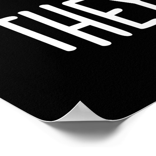 Puns zijn niet kaap, de Gouda Pun Dark BG Poster (Hoek)