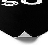 Puns zijn soja Ferny sojasaus Plant Pun Dark BG Poster (Hoek)