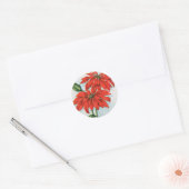  punsettia kerst sticker (Envelop)