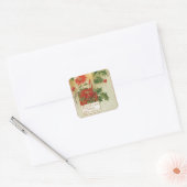  punsettia kerst sticker (Envelop)