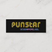 Punstar Profile Card Rock=Life 'Designwhore Label' Mini Visitekaartje (Achterkant)