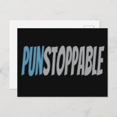 punstoppable love punts briefkaart (Voorkant / Achterkant)