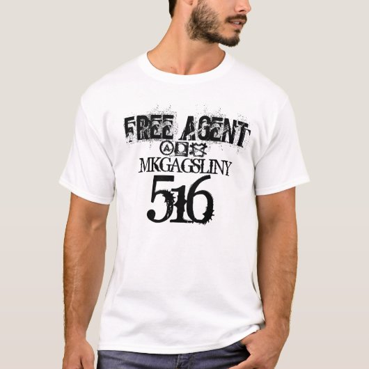 Punt 60, gratis agent 516 t-shirt (Voorkant)