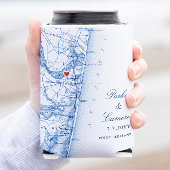 Punt Aangename NJ bruiloft gunst Navy Blue Drink Blikjeskoeler