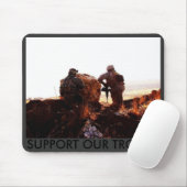 punt & Pistool (4), ONDERSTEUNING ONZE TROEPEN Muismat (Met muis)