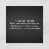 Punt Art Camera Shutter Photoshop Square Business Vierkante Visitekaartje (Achterkant)