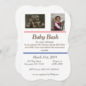 punt baby shower en verjaardagsuitnodiging kaart (Voorkant / Achterkant)