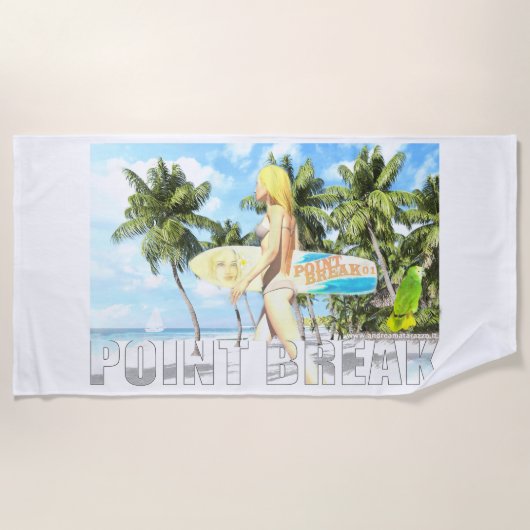 Punt Break 01 Strandlaken (Voorkant)