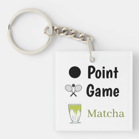 Punt Game Matcha Sleutelhanger (voorkant)