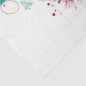 Punt geschilderd regenboog kleuren draak decoupage tissuepapier (Detail)