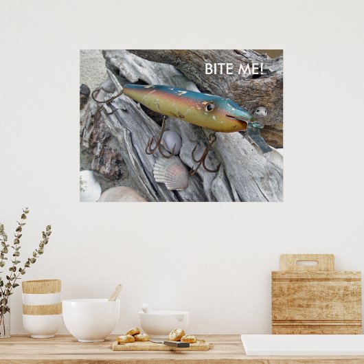  punt Jude Cape Codder Lure BITE ME! Poster (Keuken)