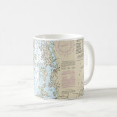 Punt Judith Harbour nautische kaart 13219 Koffiemok (Voorkant rechts)