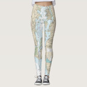 Punt Judith Harbour nautische kaart 13219 Leggings (Voorkant)