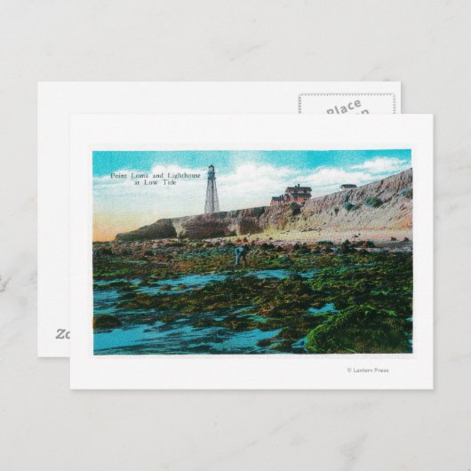 Punt Loma en vuurtoren op lage hoogte Briefkaart (Voorkant / Achterkant)