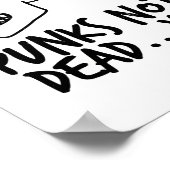 Punt niet dood...maar Skull White Poster (Hoek)