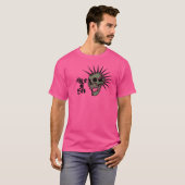 Punt niet dood T-shirt roze (Voorkant volledig)