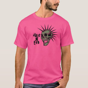 Punt niet dood T-shirt roze