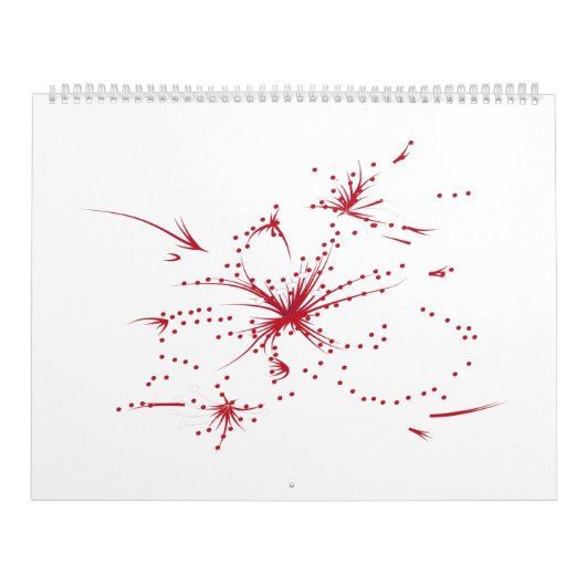 punt Orangy Red, Cyaan en Magenta Kalender (Hoes)