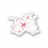 punt Orangy Red, Cyaan en Magenta Sticker (Voorkant)