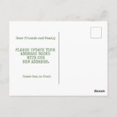 Punt Plant Wijzig adres | Verplaatsingsaankondigin Briefkaart (Achterkant)