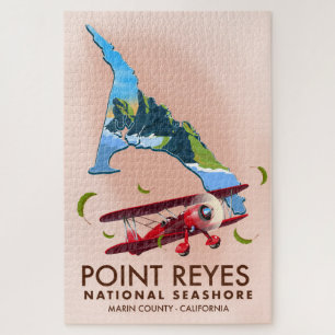 punt reyes nationale seashore - reisposter . legpuzzel
