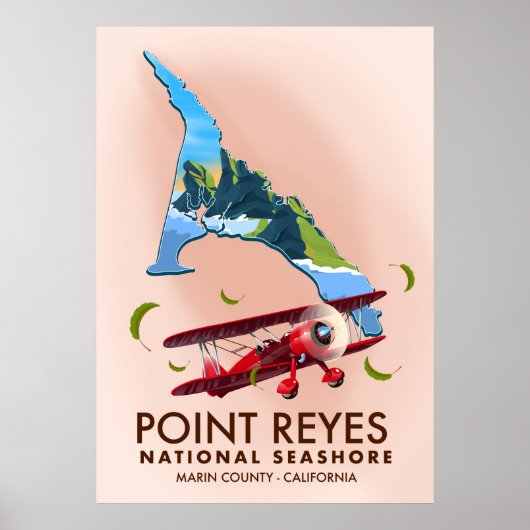 punt reyes nationale seashore - reisposter . poster (Voorkant)