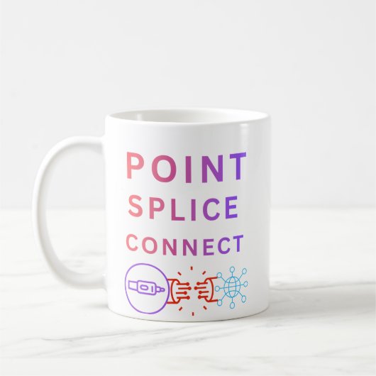 Punt, splitsen, verbinden koffiemok (Links)
