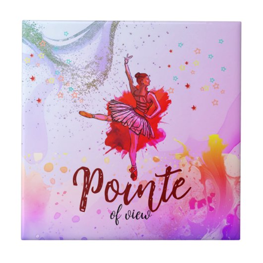 Punt van Uitzicht | Ballet voor meisjes Tegeltje (Voorkant)