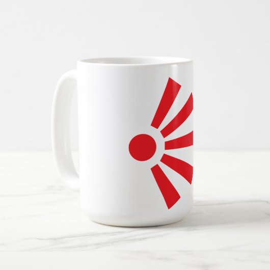 Punt van Uitzicht Symbool Mok (Voorkant links)