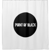 "Punt van Zwart" Douchegordijn (Voorkant)