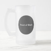 Punt van Zwart Matglas Bierpul (Links)