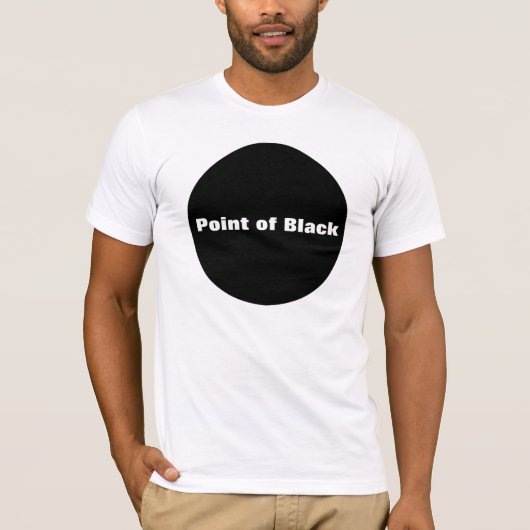 Punt van Zwart T-shirt (Voorkant)