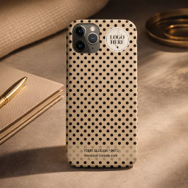 Punt-voor-punt minimalistisch lichtbeige zakelijk  Case-Mate iPhone case