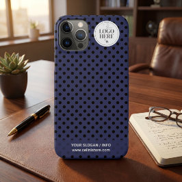 Punt-voor-Punt Minimalistisch Marine Zakelijk Logo Case-Mate iPhone Case
