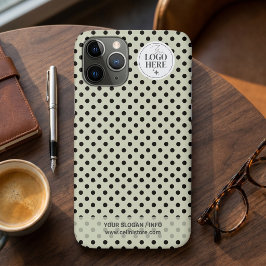 Punt-voor-punt minimalistisch saliegroen bedrijfsl Case-Mate iPhone case