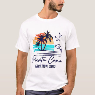 Punta Cana 2022 Dominicaanse Republiek Friends Fam T-shirt