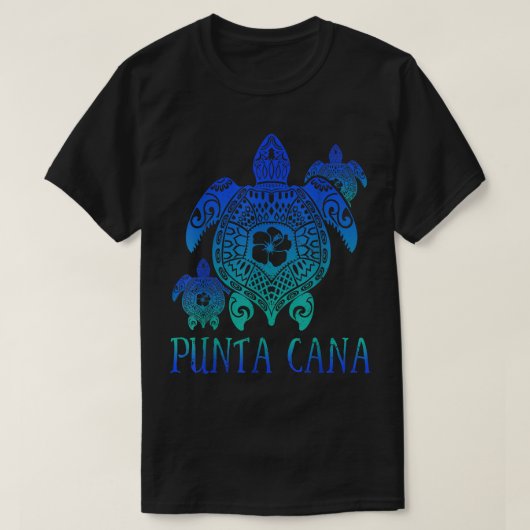 Punta Cana 2022 Dominicaanse Zeeschildpadden 2022  T-shirt (Design voorkant)