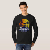 Punta Cana 2023 Dominican Sunset Beach Retro Premi T-shirt (Voorkant volledig)